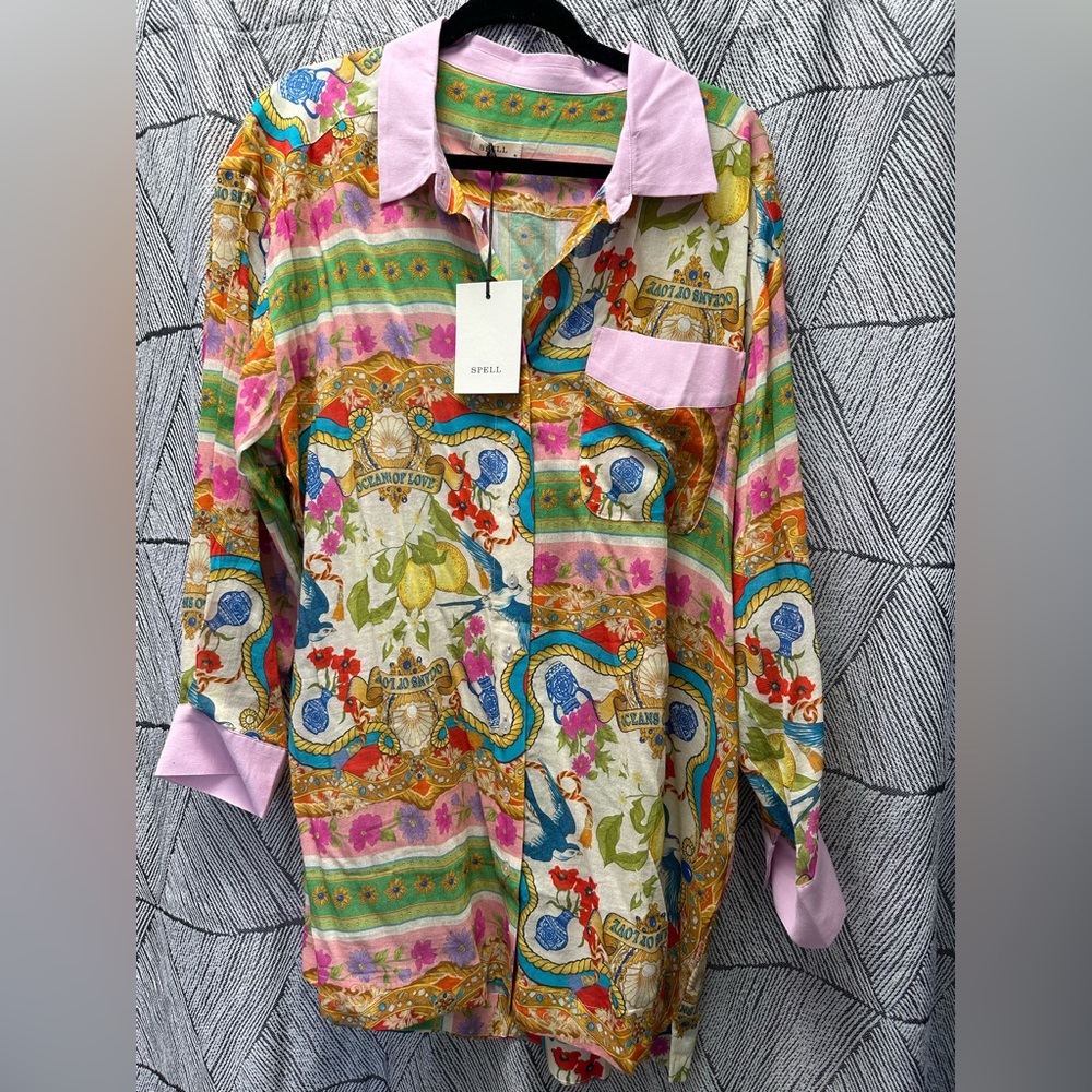 Spell Maddelena Shirt Dress size M